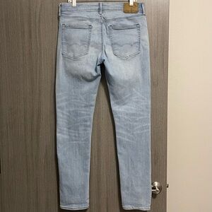 American Eagle Slim Jeans - Light Wash & Distressed - Size 34 | 34